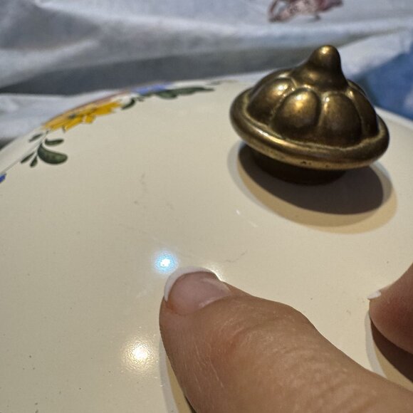 Vintage 1960s Villeroy & Boch Alt Amsterdam Enamelware 4 QT Pot & 9" Frying Pan - Picture 11 of 12